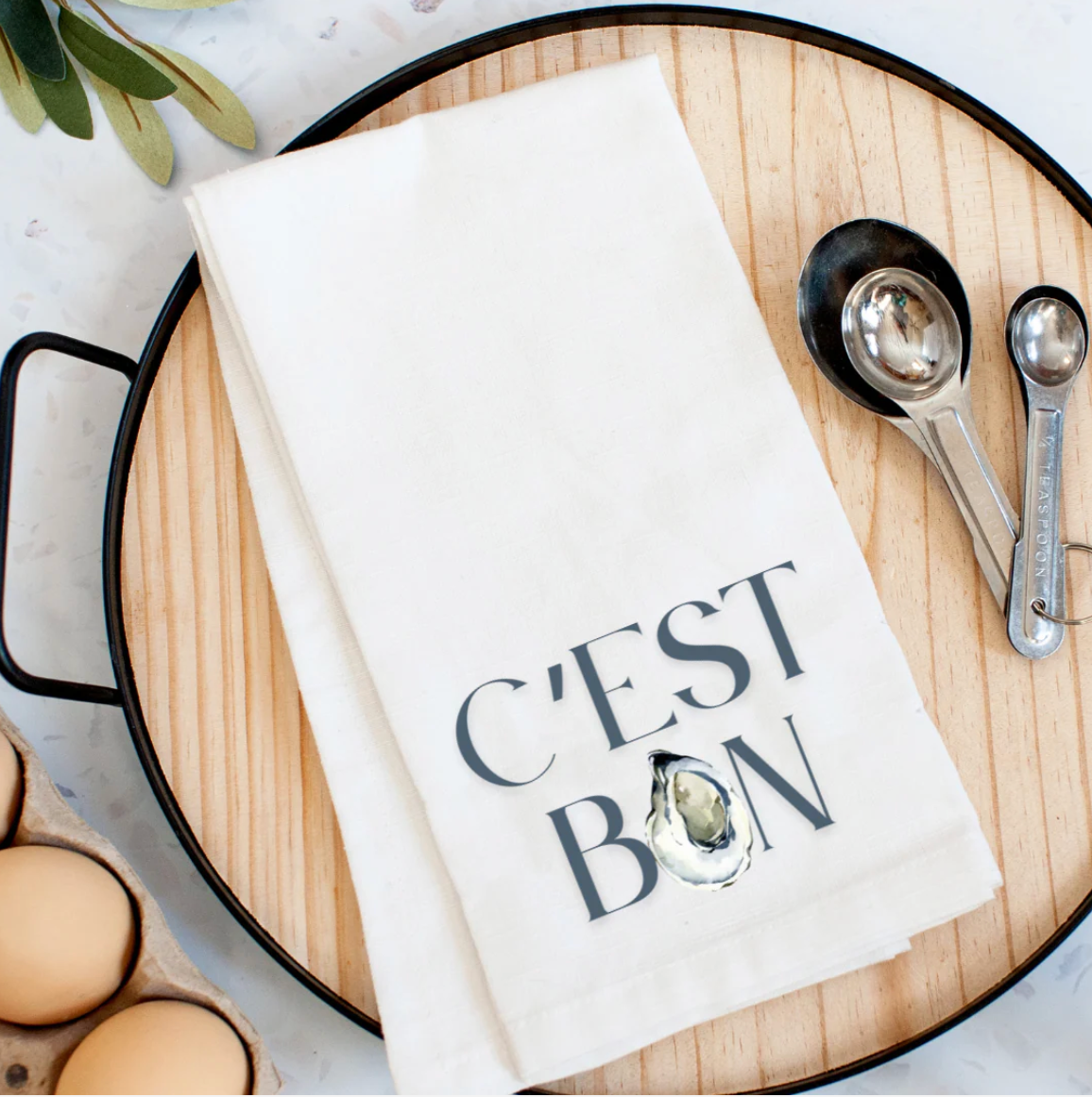 C'est Bon Oyster Kitchen Towel