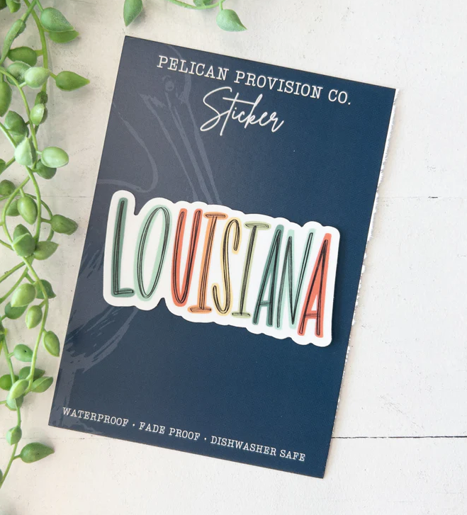 Lively Louisiana Sticker