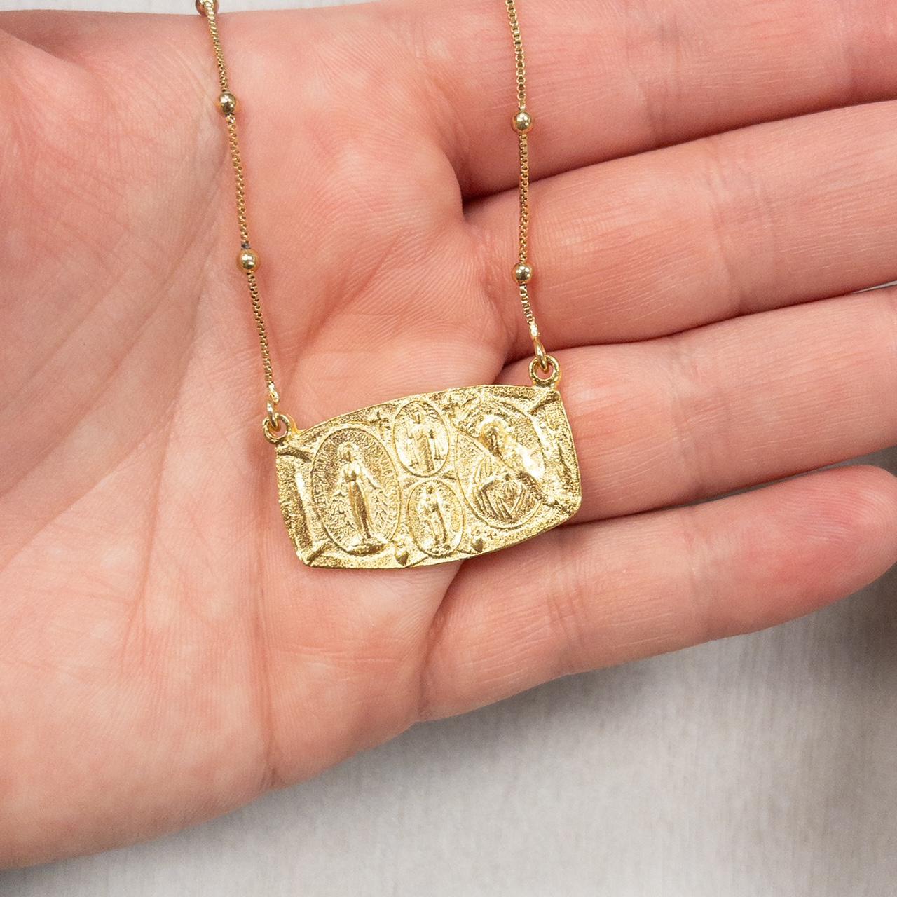 4-Way Scapular Bar Necklace