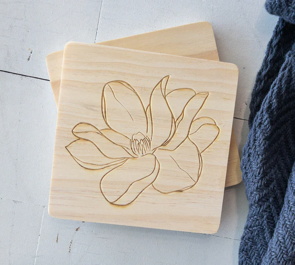 Etched Coaster Duo {set of 2}