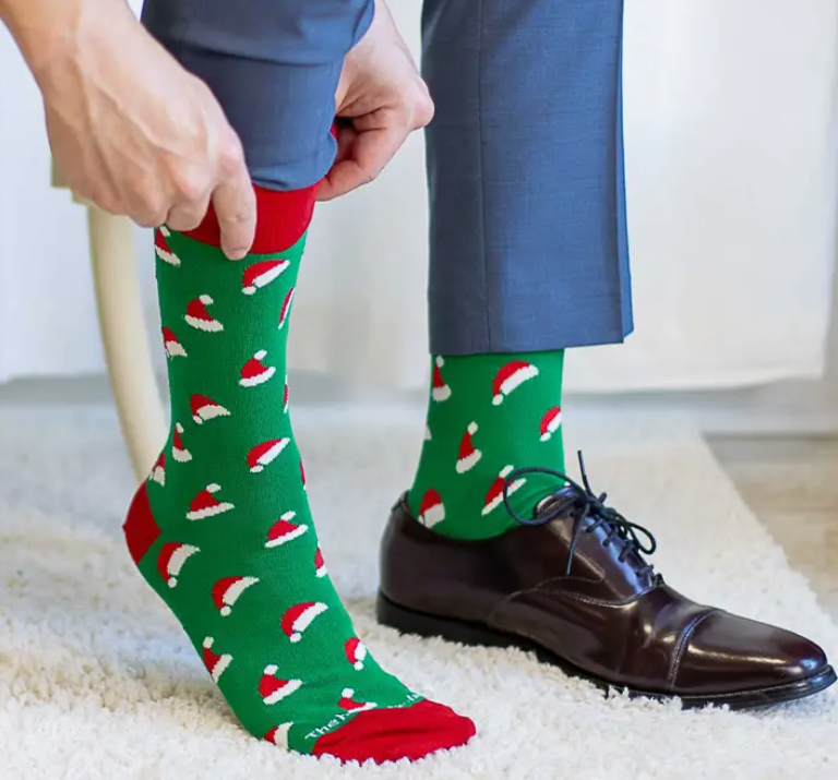 Men's Santa Hat Socks
