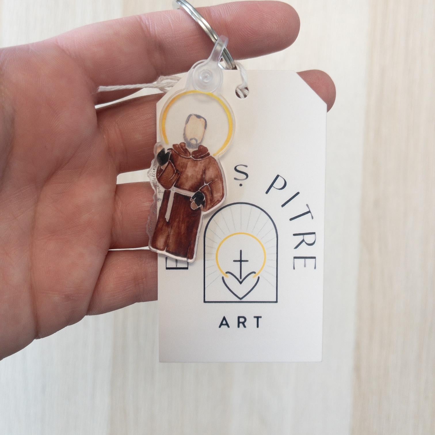 St. Padre Pio Keychain