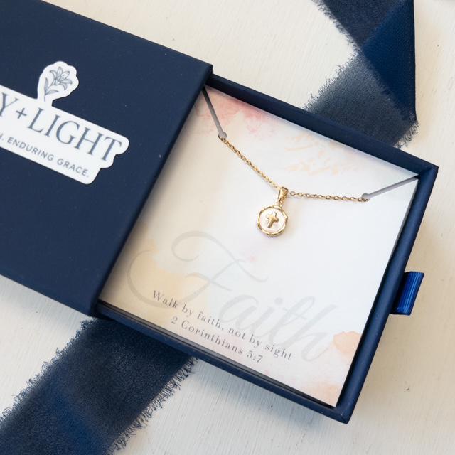 L+L Necklace, Faith (Gold)