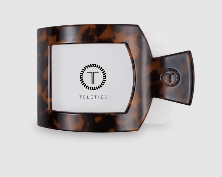 Teleties Hair Clip, Medium Flat Square