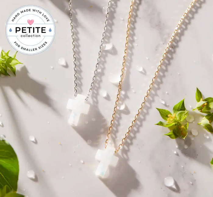Holy Water Cross Petite Necklace