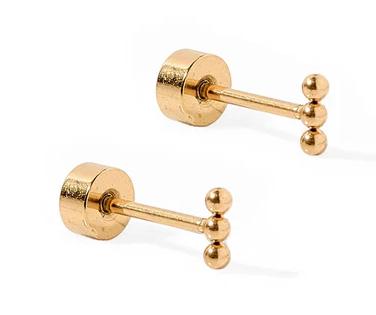 Tally Gold Screwback Studs