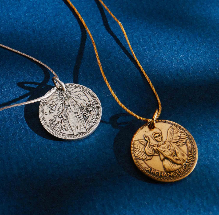 Better Together: Mother Mary & Archangel Gabriel Necklace