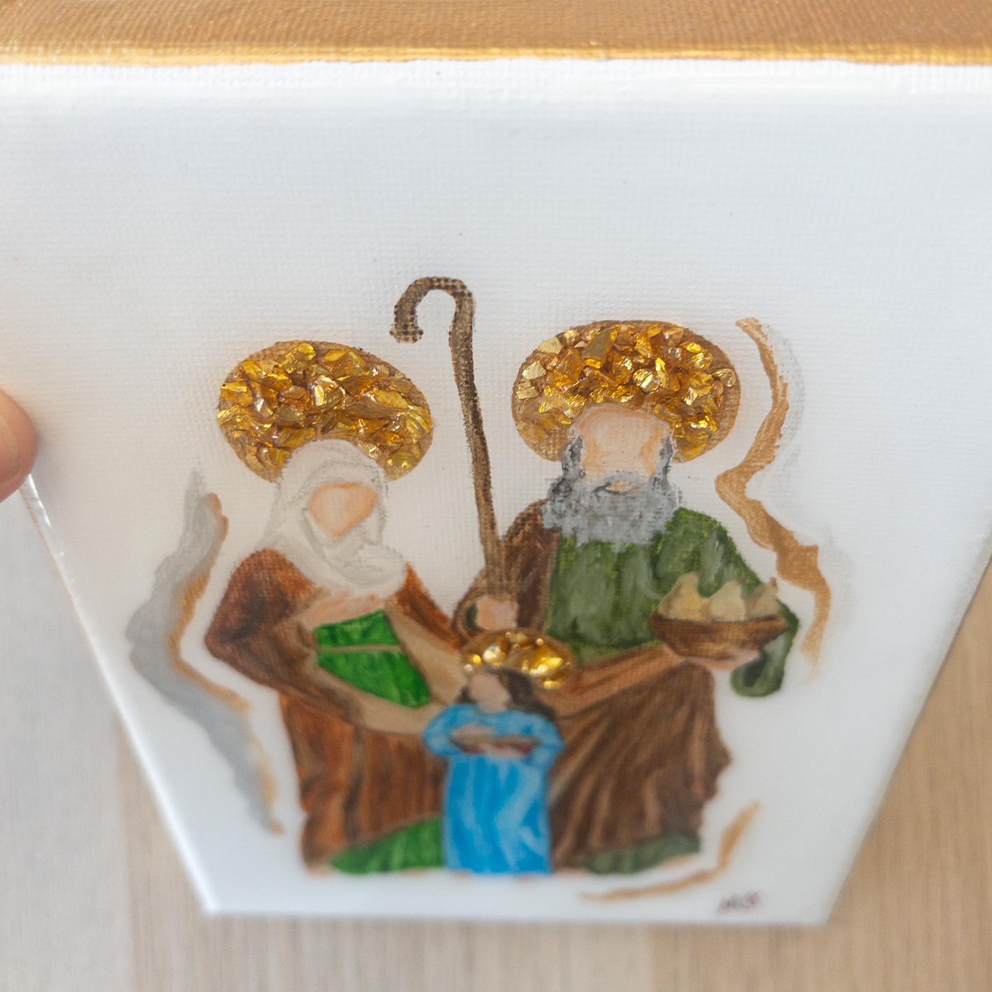 Sts. Joachim & Anne Original Painting {5x7}