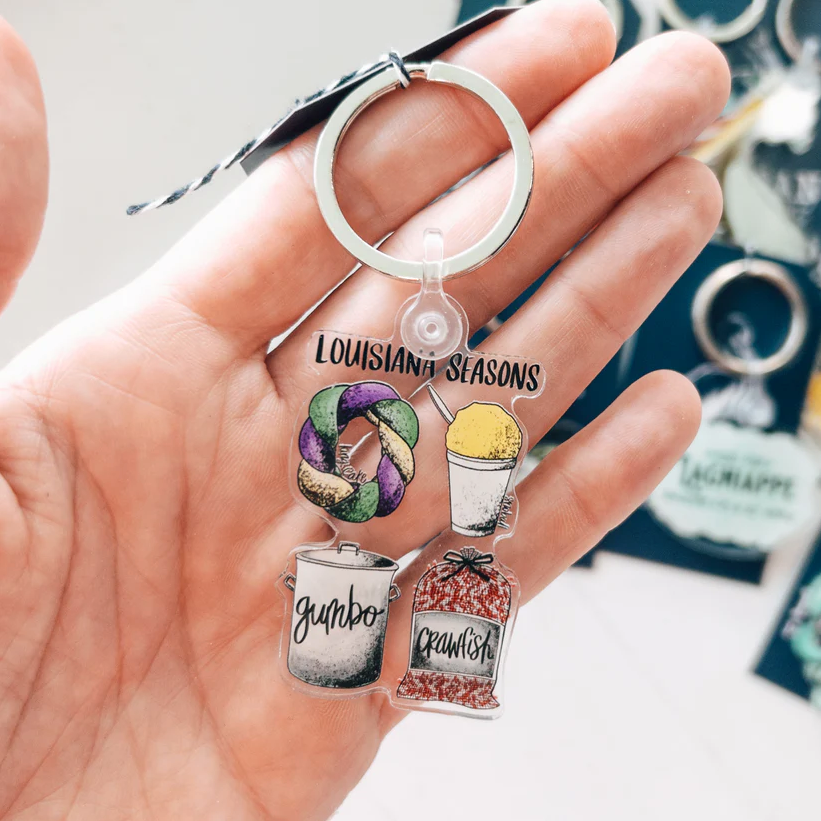 Louisiana Seasons {Snoball} Keychain