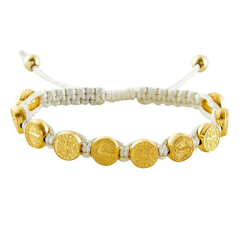 St. Benedict Gold Metal Bracelet