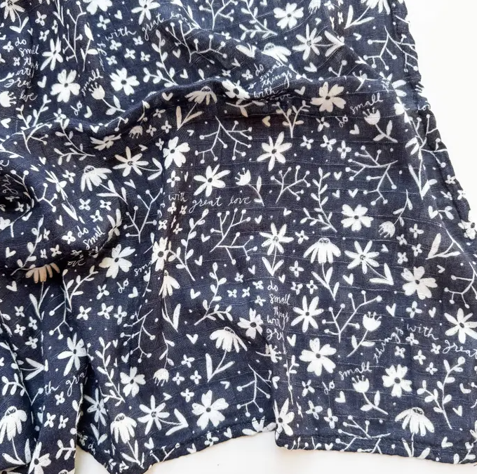 Mother Teresa Small Things Great Love Blanket Swaddle