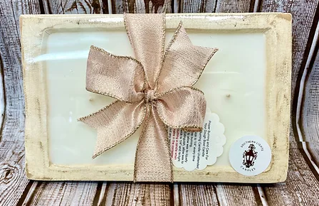 Dough Bowl Candle, White