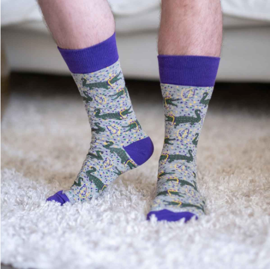 Pardi Gras Socks