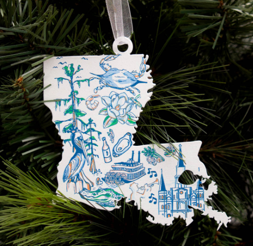 Louisiana Love Ornament