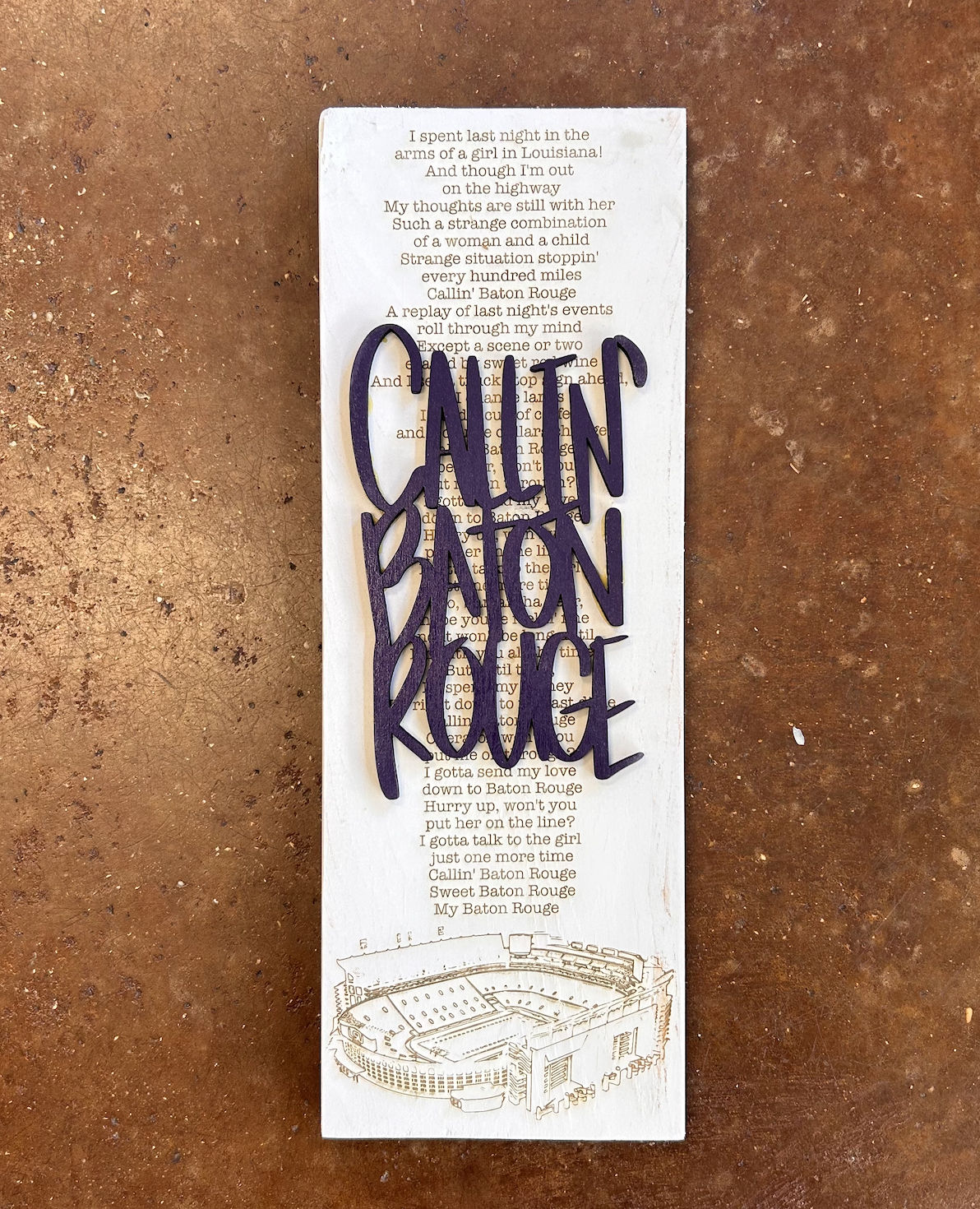 Callin' Baton Rouge {layered} Sign