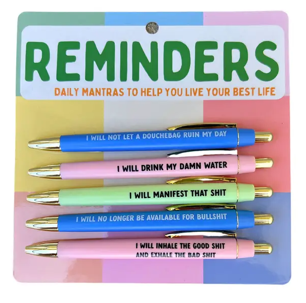 Reminders Pen Set
