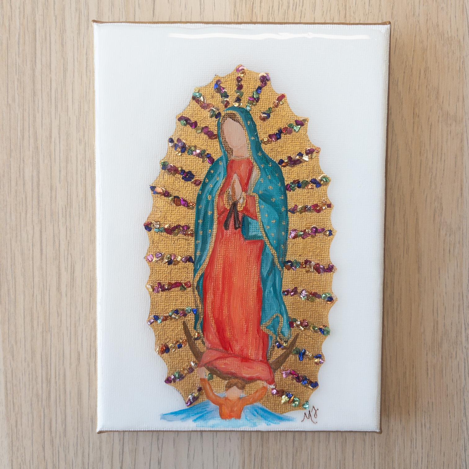 Our Lady of Guadalupe Original Painting {5x7}