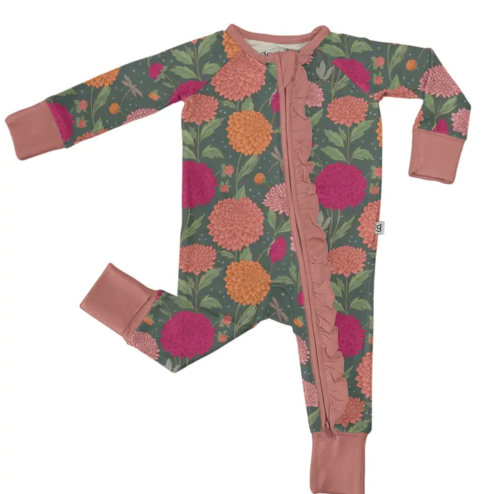 Goosies Romper, Dahlias