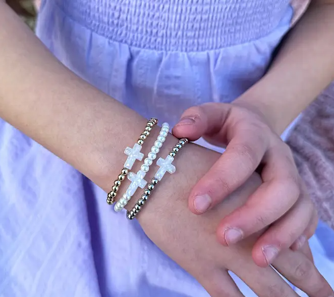 Holy Water Cross Petite Bracelet