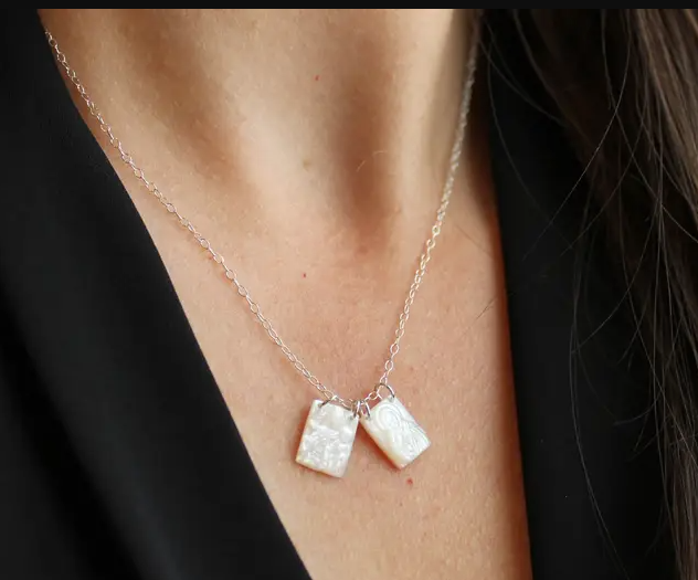 Silver Scapular Necklace