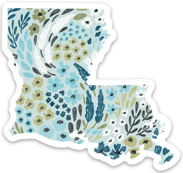 Louisiana State Floral Sticker