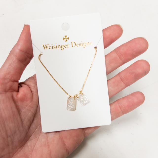 Necklace w/Scapular Medals