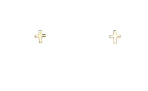 CK Gold Cross Earrings