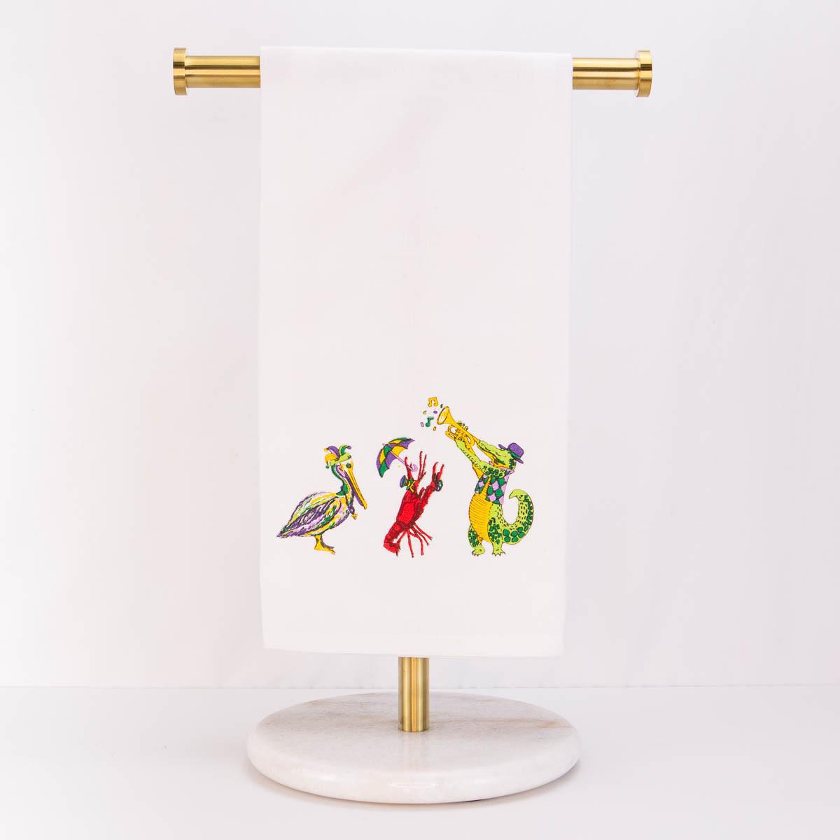 Mardi Gras Band Towel