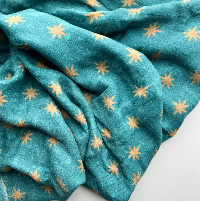Guadalupe Stars Mantle Blanket Swaddle