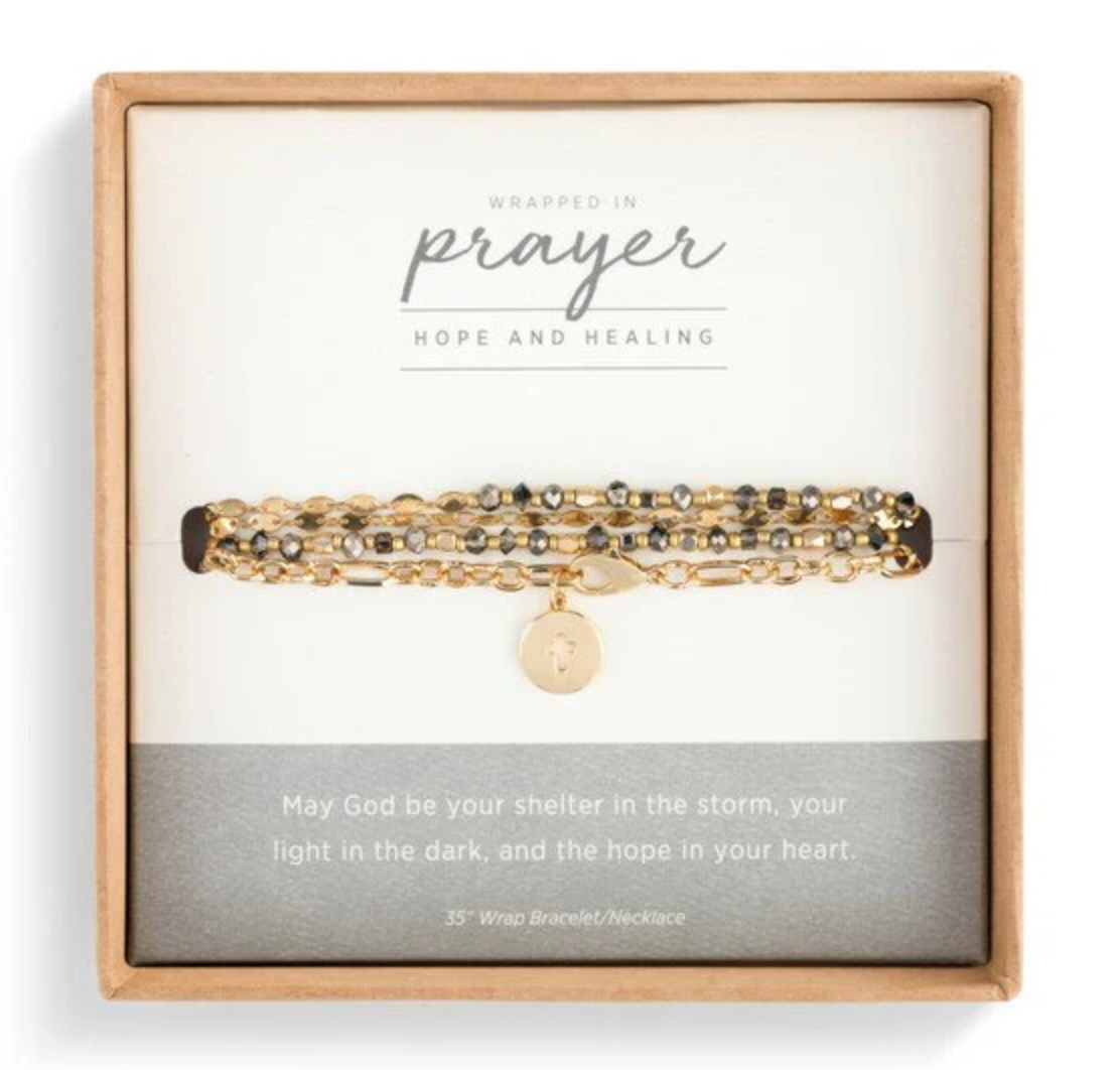 Hope & Healing Wrapped in Prayer Bracelet / Necklace