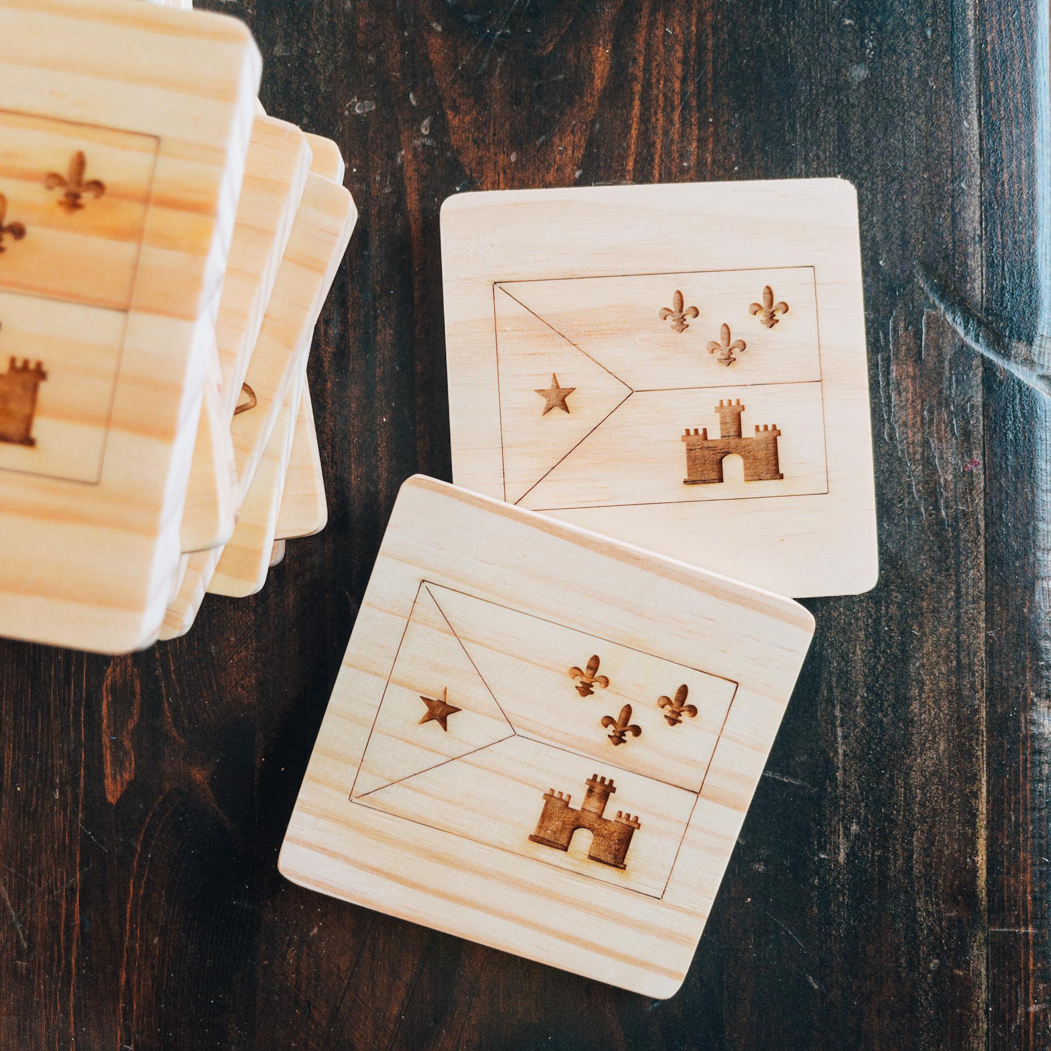 Etched Coaster Duo {set of 2}