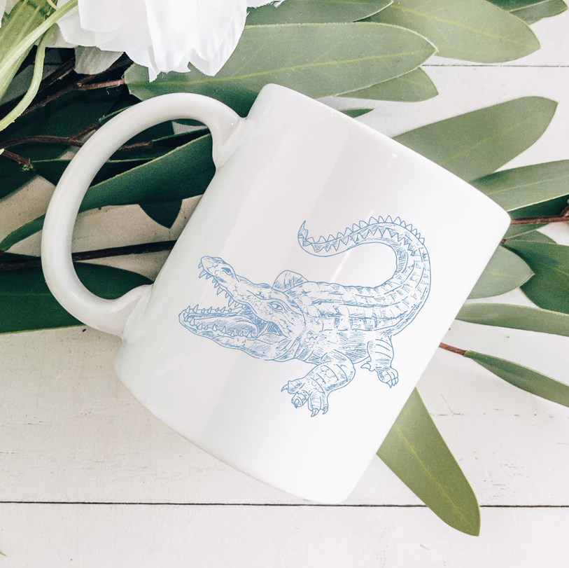 Chinoiseries Alligator Coffee Mug