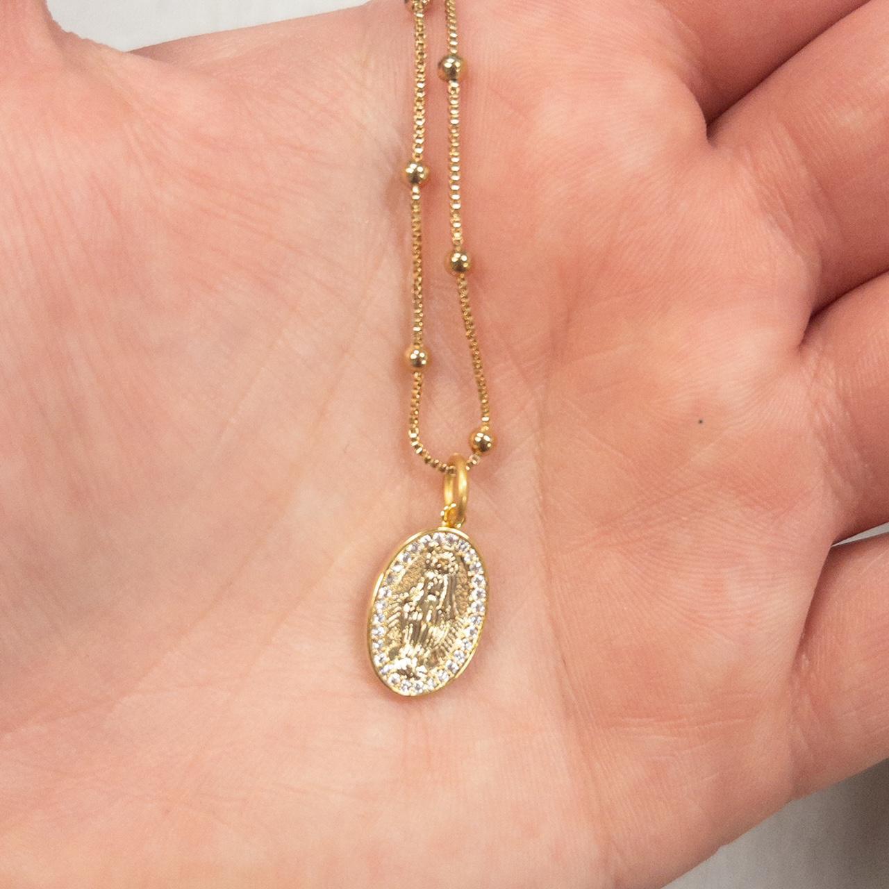 Virgin Mary Pendant Necklace