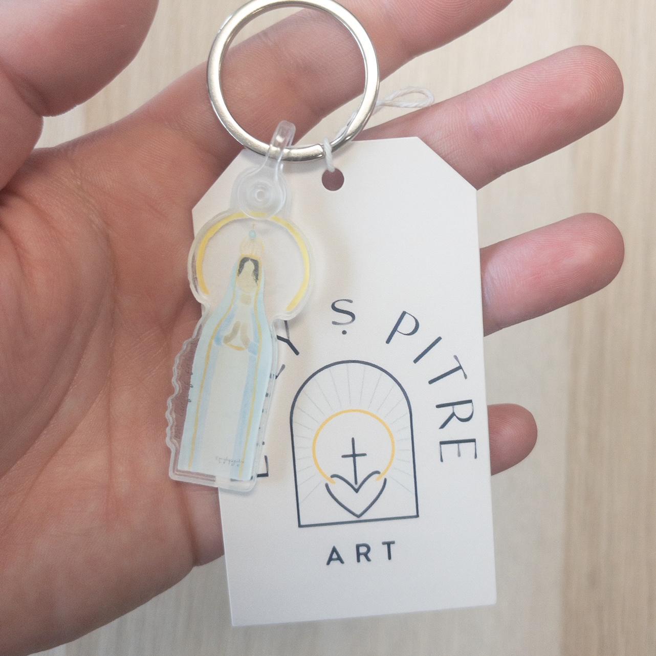 Our Lady of Fatima Keychain
