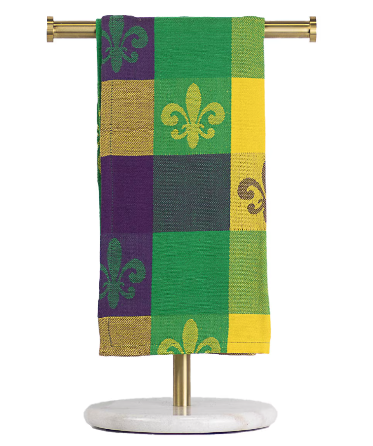 Fleur Buffalo Check Jacquard Towel