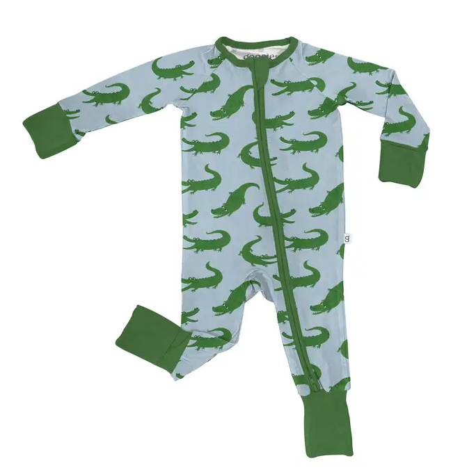 Goosies Romper, Blue Alligators