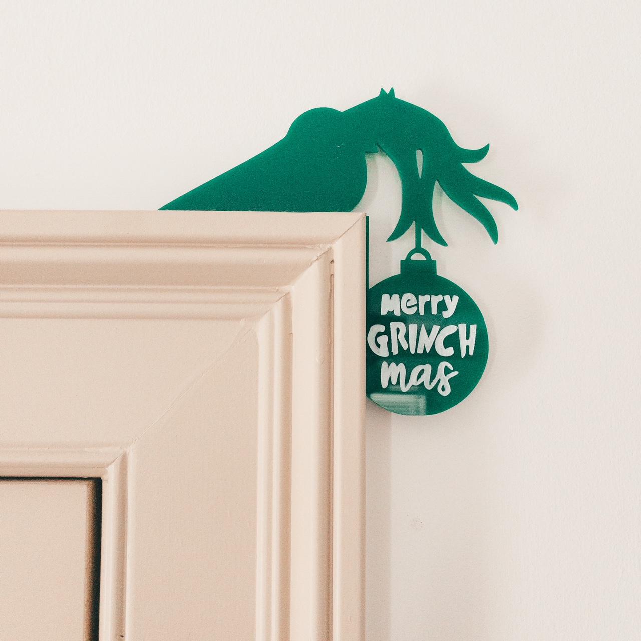 Merry Grinchmas Door Hanger