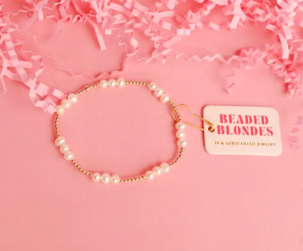 Ily Coastal Pearl Bracelet in Gold