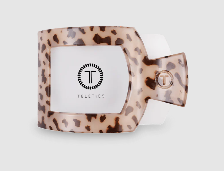 Teleties Hair Clip, Medium Flat Square