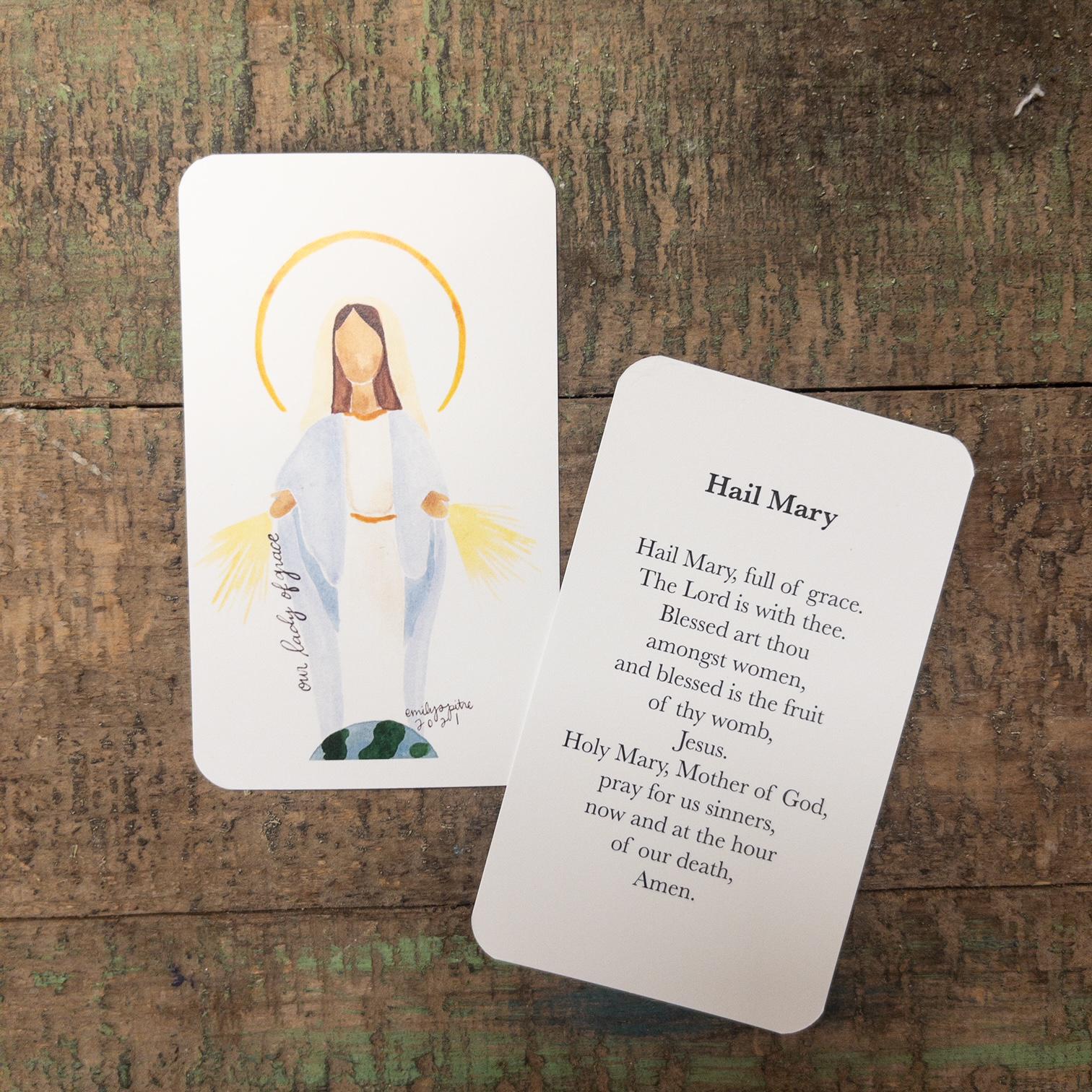 Our Lady of Grace Prayer Card