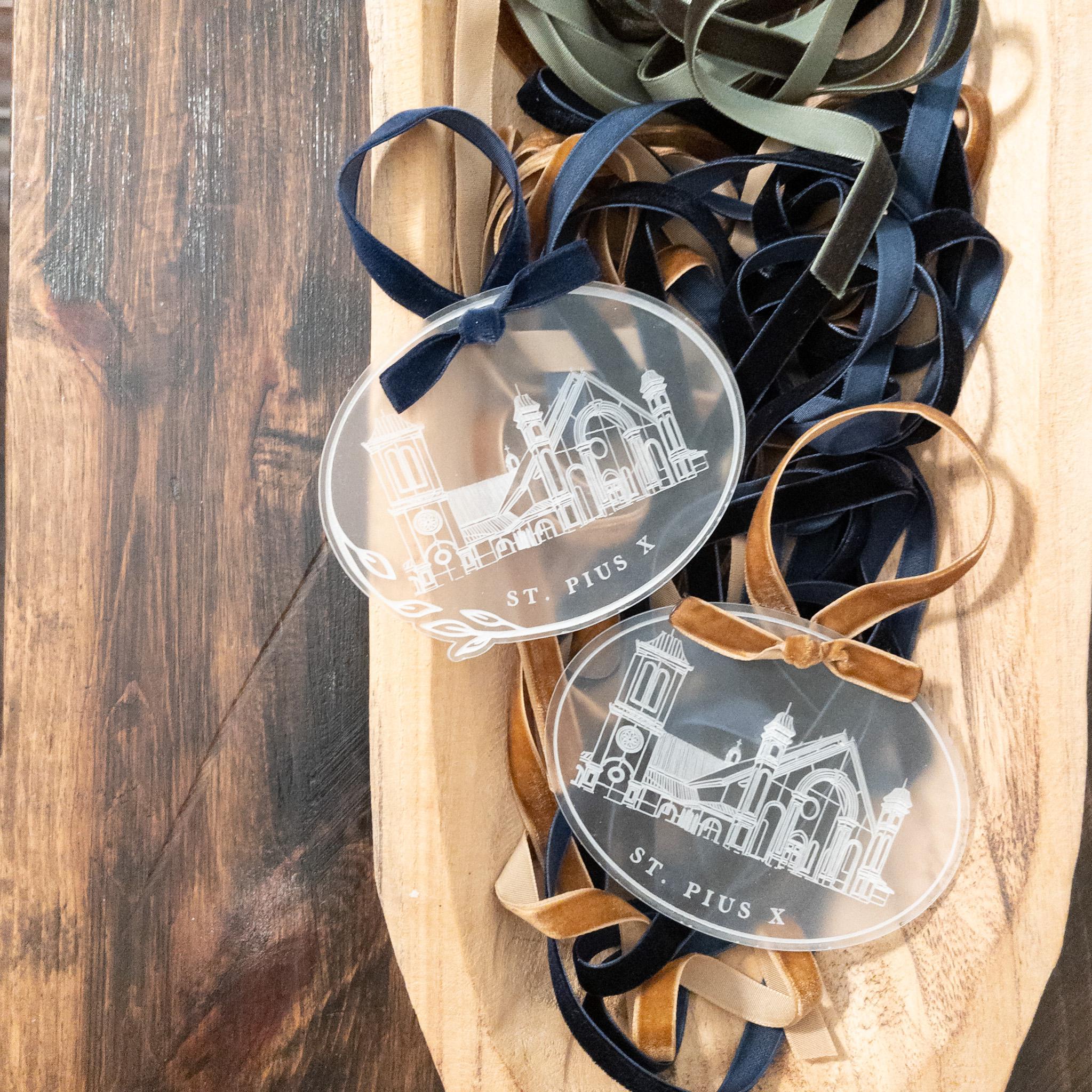 Little Church, St. Pius X {acrylic ornament}