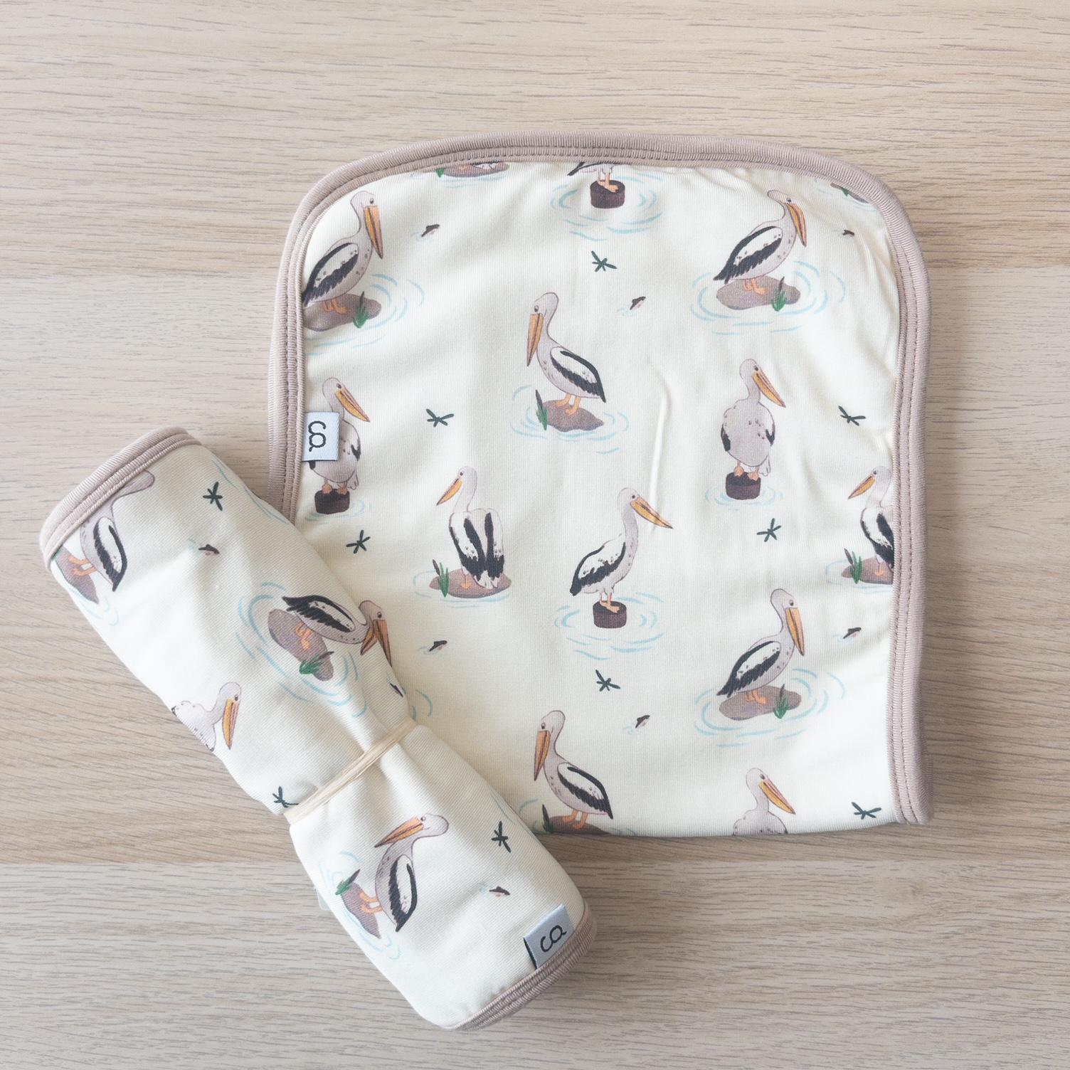 Burp Cloth, Pelican