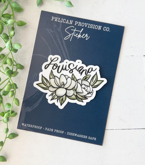 Louisiana Magnolia Sticker