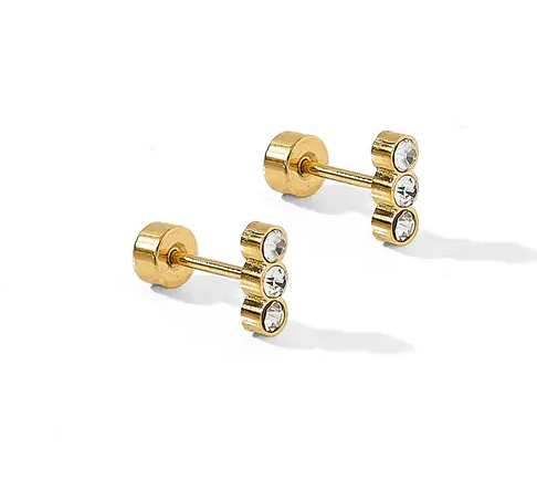 Poppy Screwback Studs