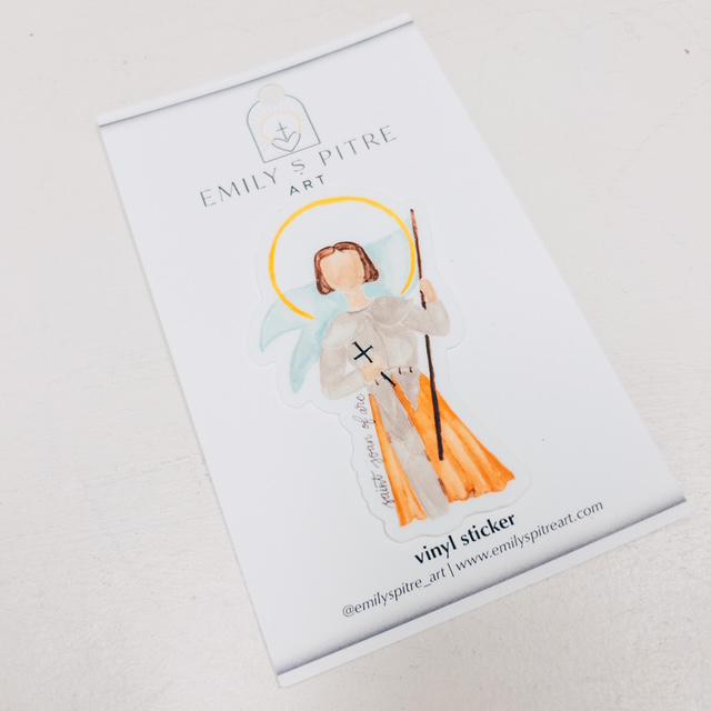 St. Joan of Arc Sticker