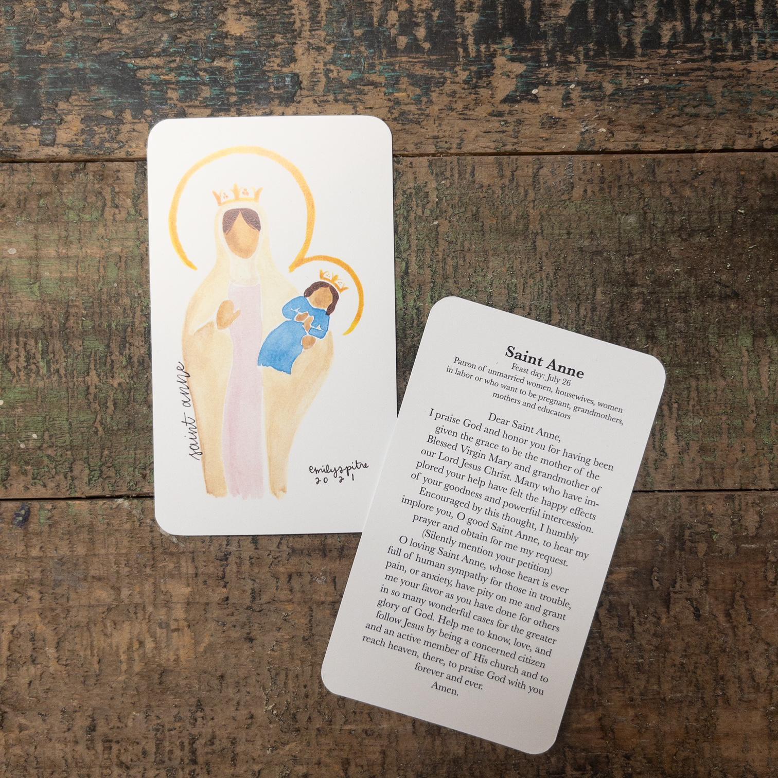 St. Anne Prayer Card