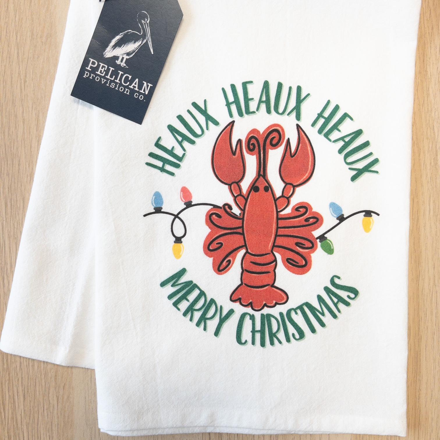 Heaux Heaux Heaux Merry Christmas Towel