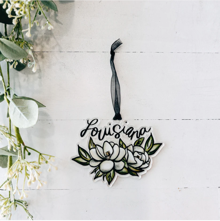 Louisiana Magnolia Acrylic Ornament
