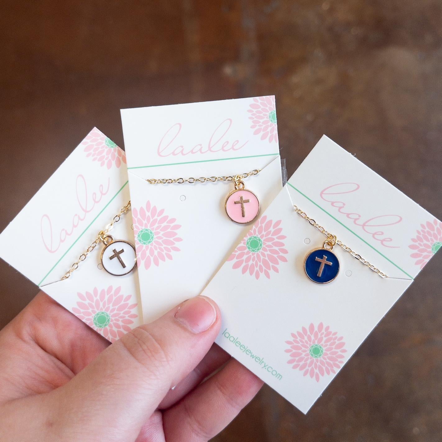 Enamel Cross Necklace