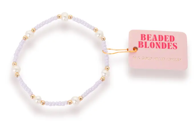 Pastel Lilac Pearl Bracelet